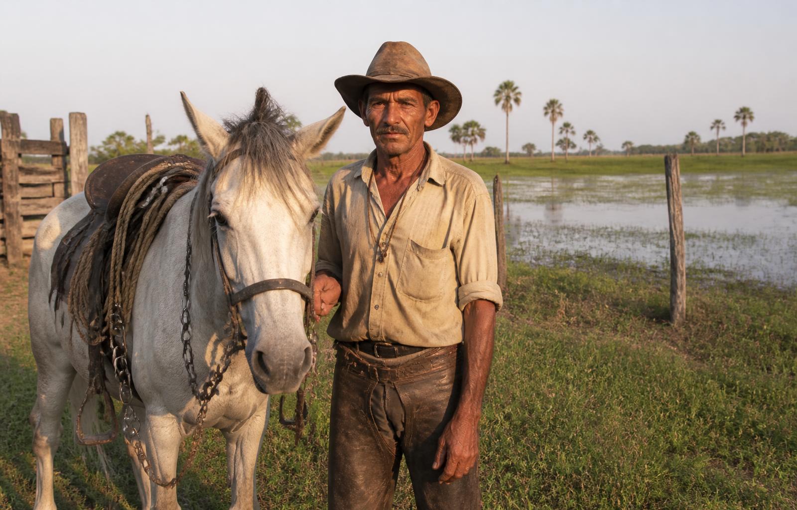 Pantaneiro with his horse